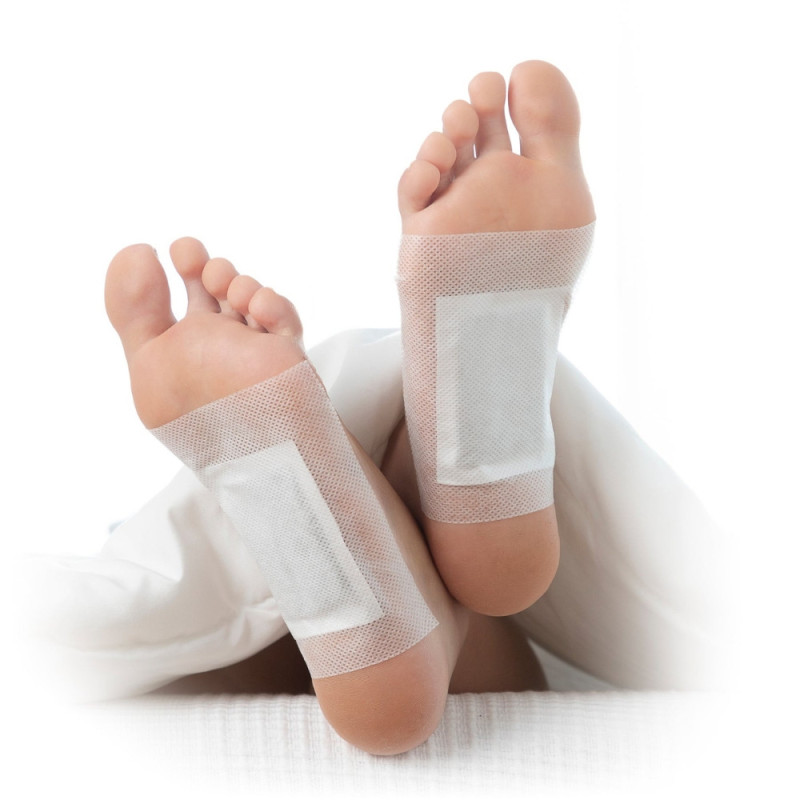 Pack de 10 Patchs Plantaires Détoxifiants et Vivifiants au Gingembre et Bambou