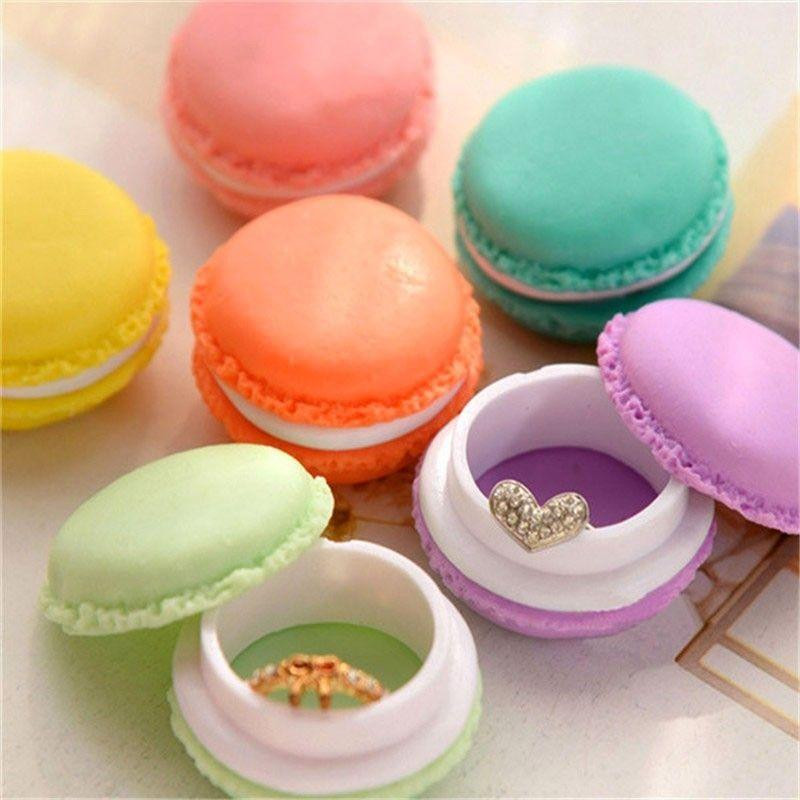 Pack de 6 Boites de Rangement en Forme de Macaron