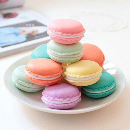 Pack de 6 Boites de Rangement en Forme de Macaron