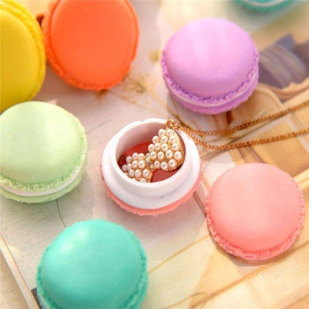 Pack de 6 Boites de Rangement en Forme de Macaron