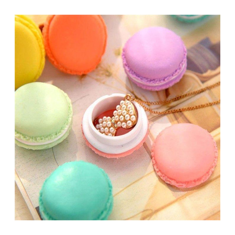 Pack de 6 Boites de Rangement en Forme de Macaron