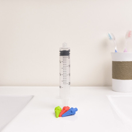 Kit de Lavement pour Oreilles Anti-Cerumen Lavable avec Embouts Changeables pour Adultes et Enfants