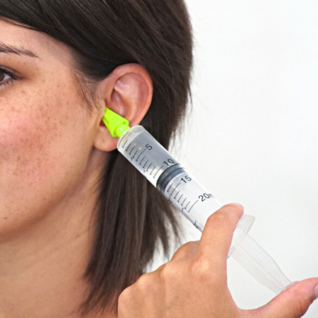 Kit de Lavement pour Oreilles Anti-Cerumen Lavable avec Embouts Changeables pour Adultes et Enfants