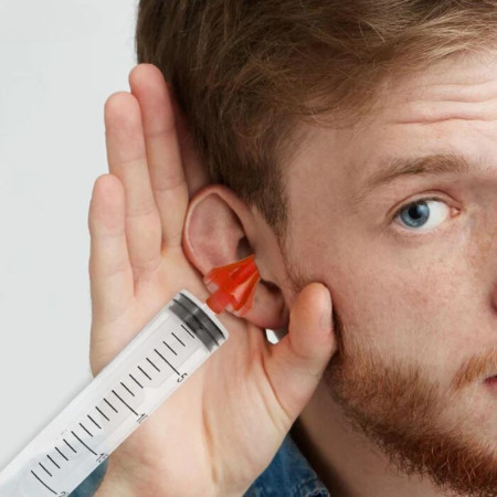 Kit de Lavement pour Oreilles Anti-Cerumen Lavable avec Embouts Changeables pour Adultes et Enfants