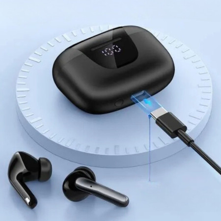 Écouteurs Sans Fil Bluetooth Tactile avec Étui de Chargement et Affichage Numérique Multifonctions