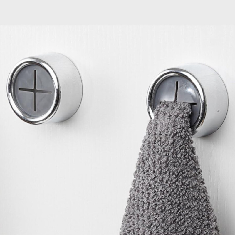 Pack de Porte-Torchons Adhésifs Ronds pour Cuisine, Salle de Bain et Maison