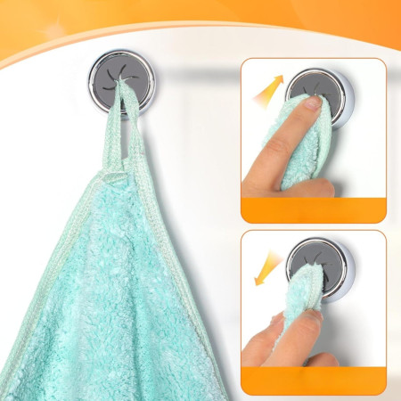 Pack de Porte-Torchons Adhésifs Ronds pour Cuisine, Salle de Bain et Maison