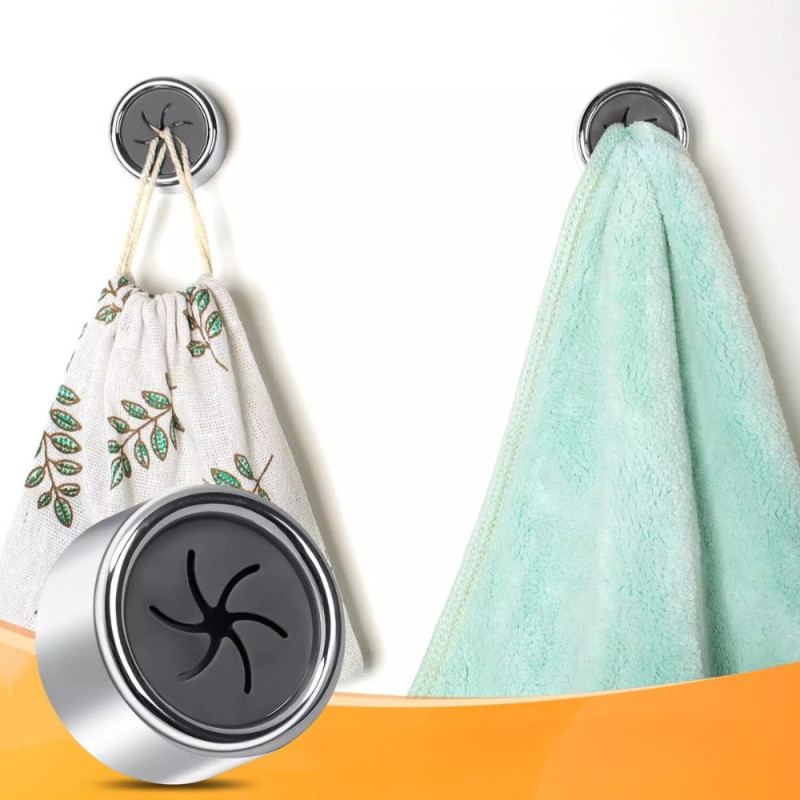 Pack de Porte-Torchons Adhésifs Ronds pour Cuisine, Salle de Bain et Maison