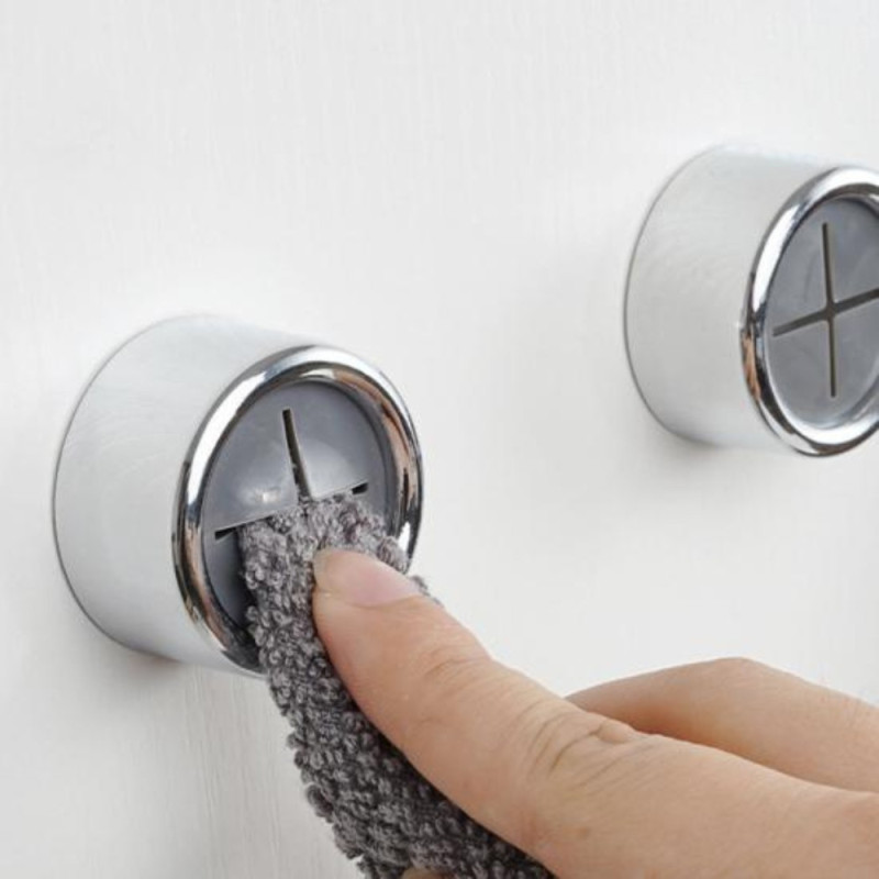 Pack de Porte-Torchons Adhésifs Ronds pour Cuisine, Salle de Bain et Maison
