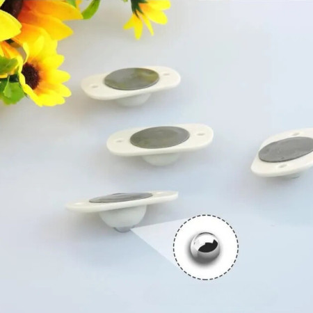 Pack de Mini Roulettes Universelles Auto-Adhésives Résistantes et Pivotantes à 360°