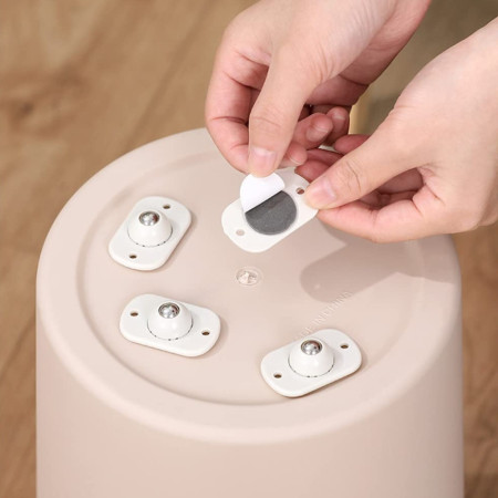 Pack de Mini Roulettes Universelles Auto-Adhésives Résistantes et Pivotantes à 360°
