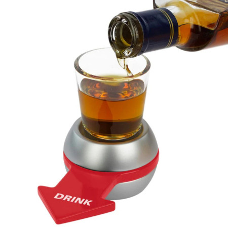 Jeu pour Apéro Spin The Arrow avec Verre à Shot et Flèche Tournante