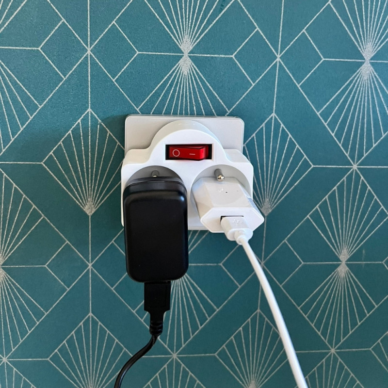 Biplite 2 Prises avec Interrupteur Intégré - 2x16A - 230V