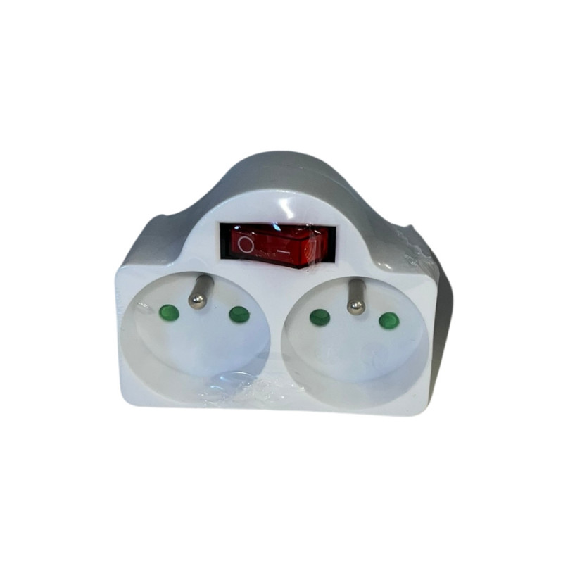 Biplite 2 Prises avec Interrupteur Intégré - 2x16A - 230V