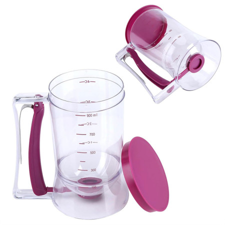 Distributeur de pâte 900 mL pour crêpes, pancakes et pâtisseries