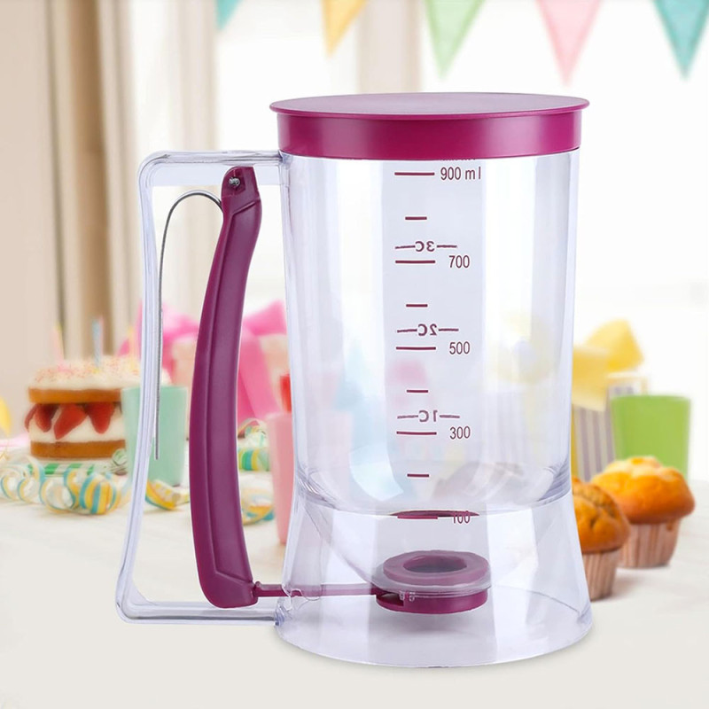 Distributeur de pâte 900 mL pour crêpes, pancakes et pâtisseries