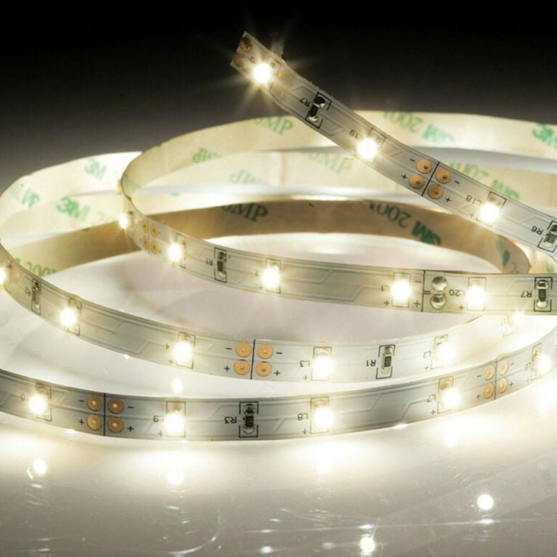 Ruban LED 1 mètre adhésif, lumière blanche, autonome et pratique
