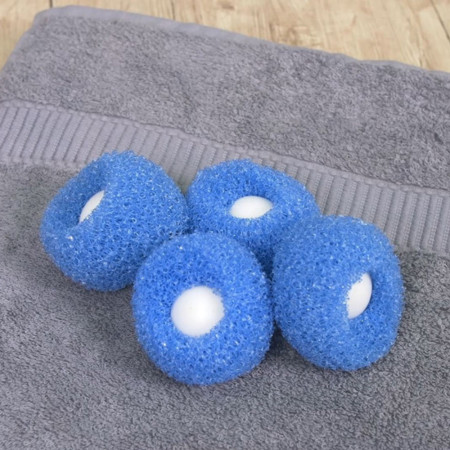 Pack de 4 Balles de Lavage Écologiques pour Machine à Laver et Réduction des Peluches