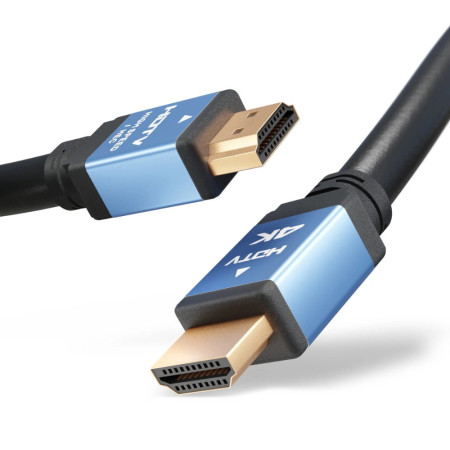Câble HDMI 4K 1,5m Haut Débit Compatible Tous Appareils Multimédias