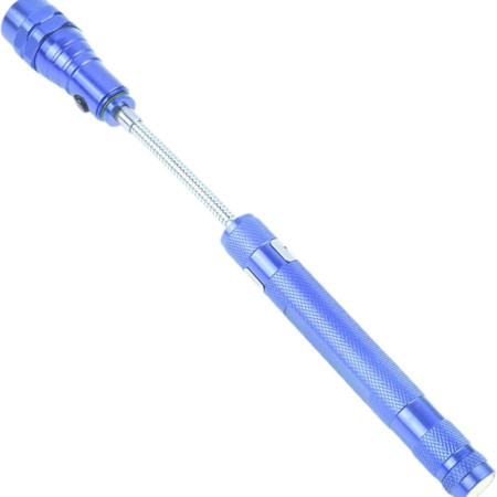 Lampe de Poche Télescopique Magnétique Flexible 17 à 55 cm avec 3 LED et Intensité Réglable