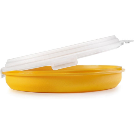 Boîte de Conservation Ronde 31 cm pour Crêpes, Tortillas et Pizza avec Couvercle - Couleur Aléatoire