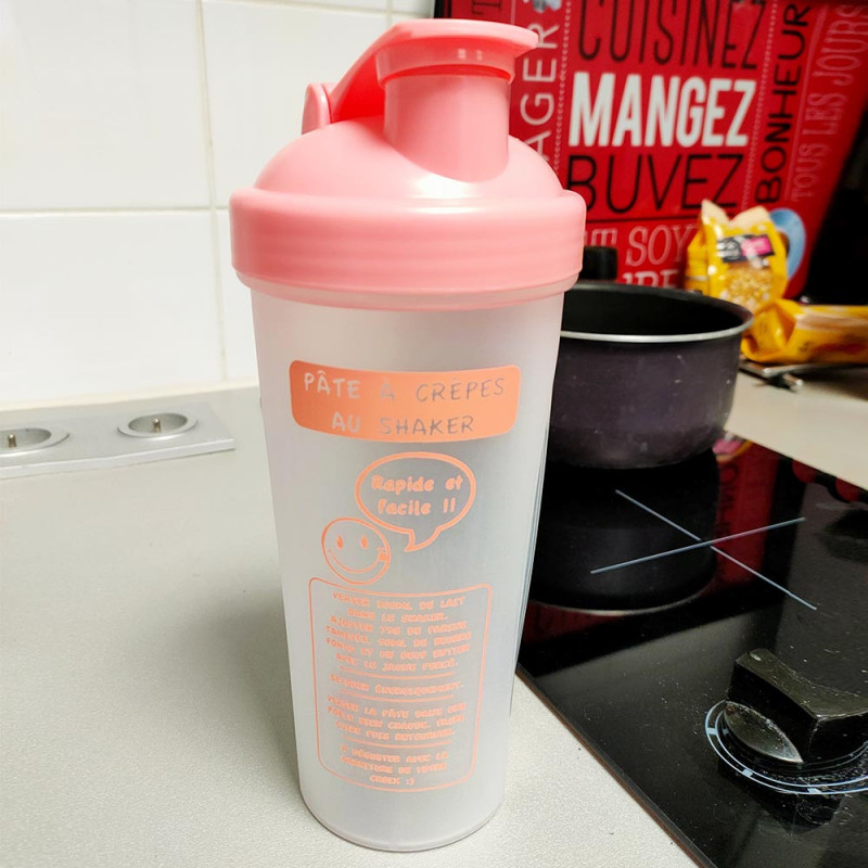 Shaker à Crêpes et Pancakes 600 ml – Une pâte parfaite, facilement et sans grumeaux
