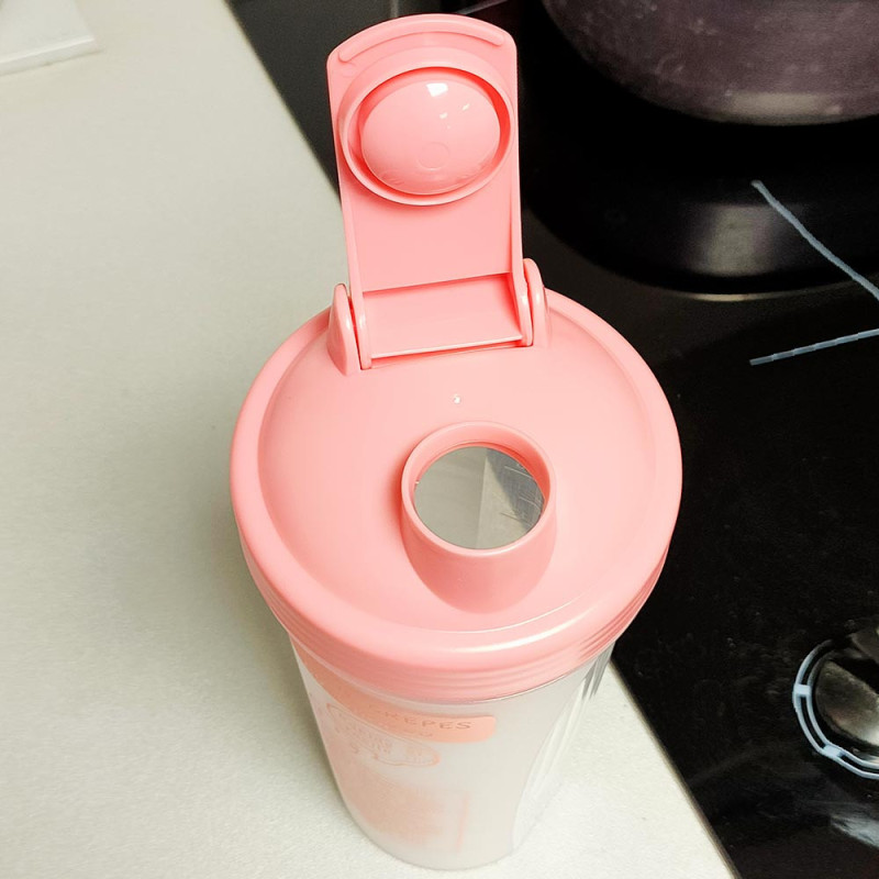 Shaker à Crêpes et Pancakes 600 ml – Une pâte parfaite, facilement et sans grumeaux
