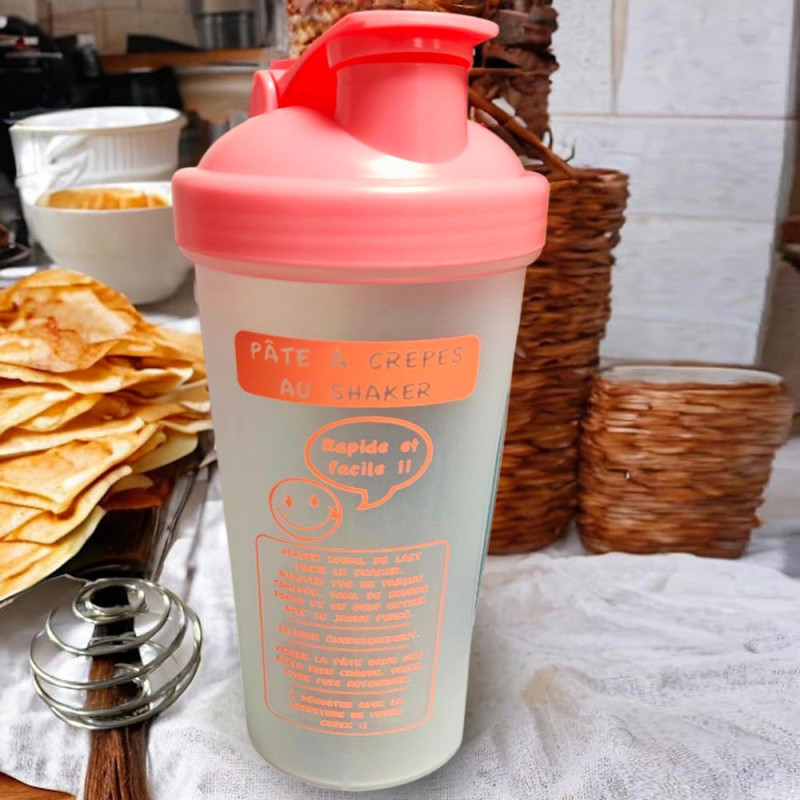 Shaker à Crêpes et Pancakes 600 ml – Une pâte parfaite, facilement et sans grumeaux