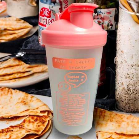Shaker à Crêpes et Pancakes 600 ml – Une pâte parfaite, facilement et sans grumeaux