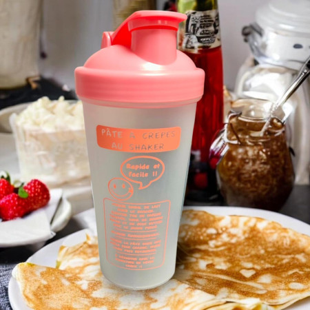 Shaker à Crêpes et Pancakes 600 ml – Une pâte parfaite, facilement et sans grumeaux