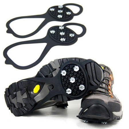 Semelles Anti-dérapantes Anti-Glisses avec Crampons pour Neige Glace Verglas