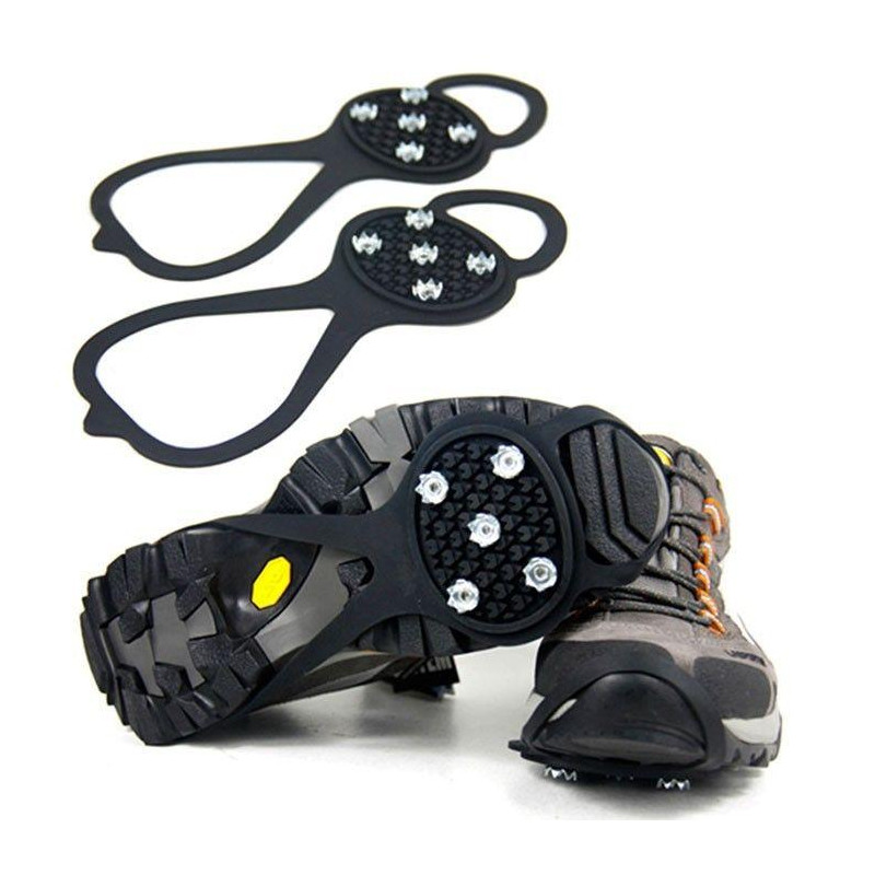 Semelles Anti-dérapantes Anti-Glisses avec Crampons pour Neige Glace Verglas