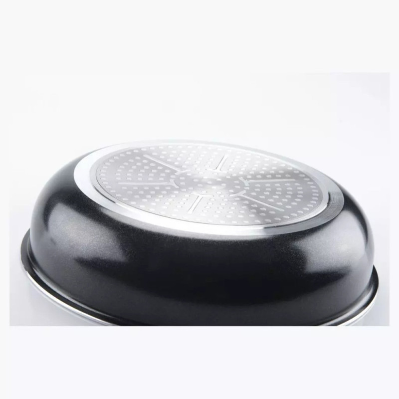 Batterie de Cuisine 15 Pièces Arthur Martin Poêles et Casseroles Gris Mat en Aluminium avec Accessoires