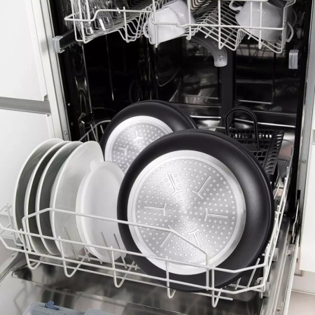 Batterie de Cuisine 15 Pièces Arthur Martin Poêles et Casseroles Gris Mat en Aluminium avec Accessoires