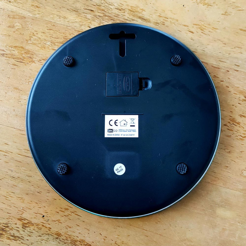 Balance de Cuisine Ronde Numérique - 5kg - Écran LCD - Effet Marbre