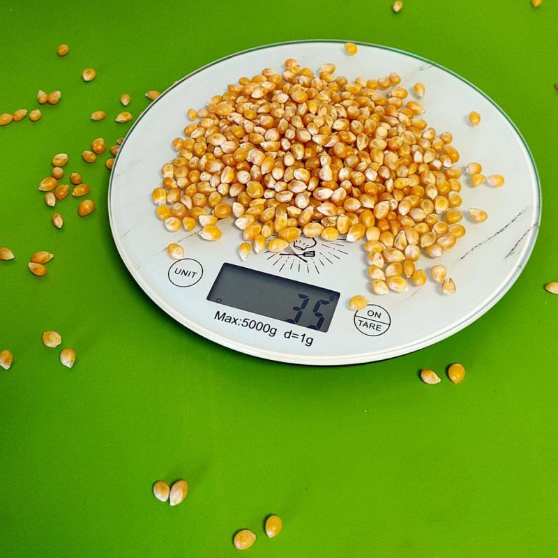Balance de Cuisine Ronde Numérique - 5kg - Écran LCD - Effet Marbre