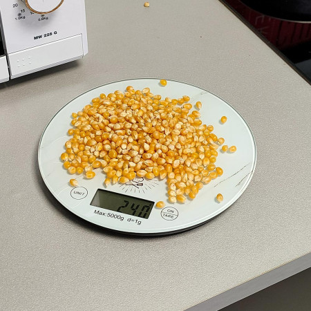 Balance de Cuisine Ronde Numérique - 5kg - Écran LCD - Effet Marbre