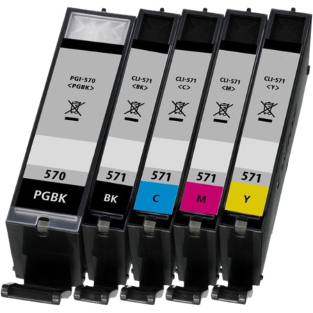 Pack de Cartouches 570/571 XL Compatibles pour Imprimante CANON 570/571 XL