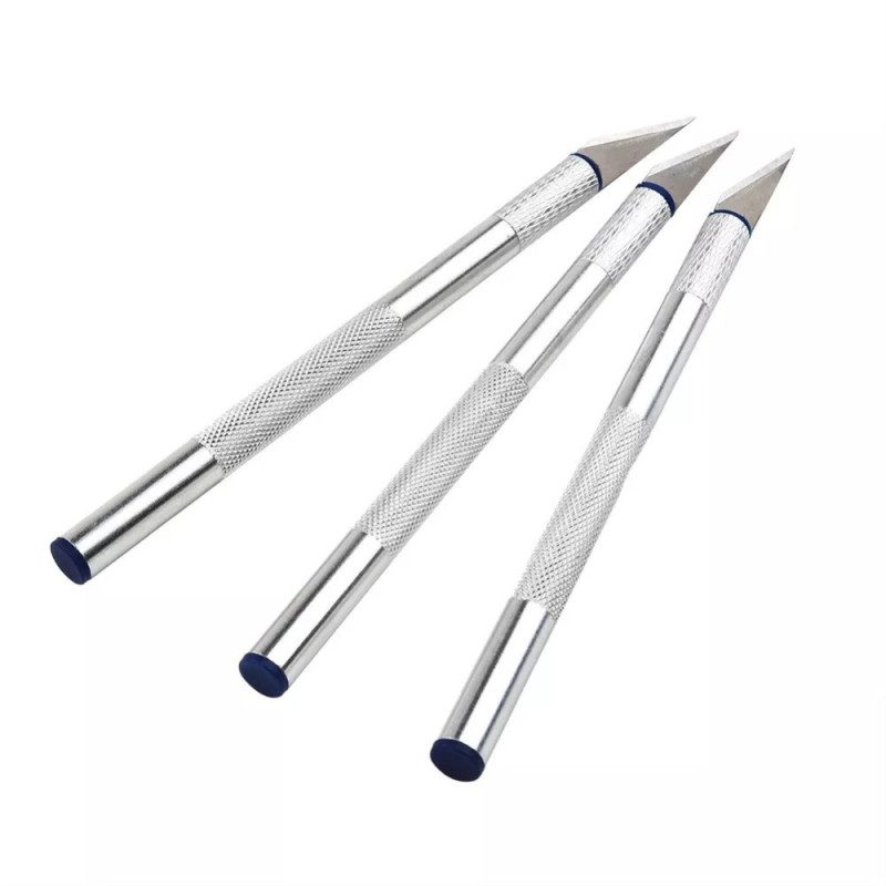 Set de Cutter de Précision avec 10 Lames Interchangeables et Boîte de Rangement pour Loisirs Créatifs
