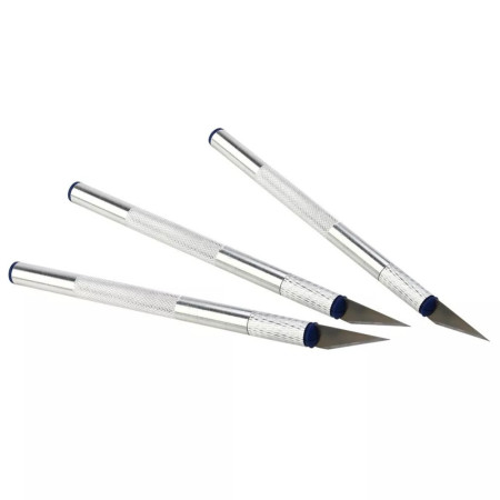 Set de Cutter de Précision avec 10 Lames Interchangeables et Boîte de Rangement pour Loisirs Créatifs