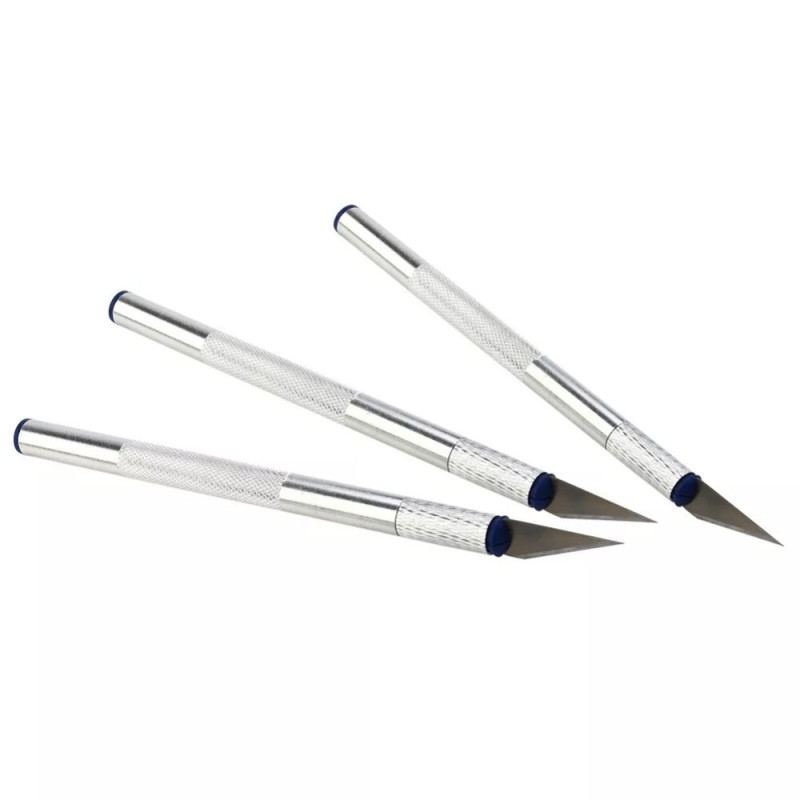 Set de Cutter de Précision avec 10 Lames Interchangeables et Boîte de Rangement pour Loisirs Créatifs