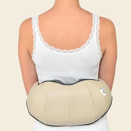 Masseur Shiatsu Chauffant Sans Fil Pour Nuque, Épaules et Dos pour Soulager Tensions et Douleurs
