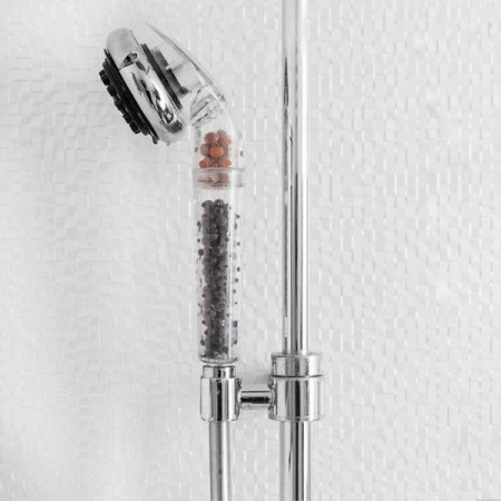 Pommeau Douche Douchette Spa Multifonction Tourmaline Germanium Eco Purifie Adoucit Eau