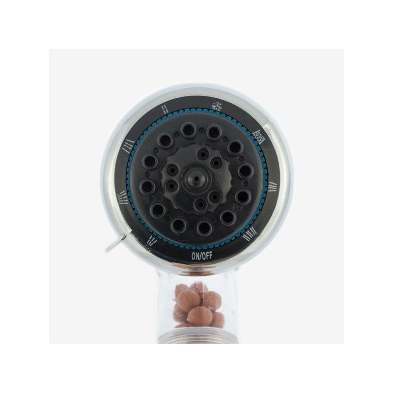 Pommeau Douche Douchette Spa Multifonction Tourmaline Germanium Eco Purifie Adoucit Eau