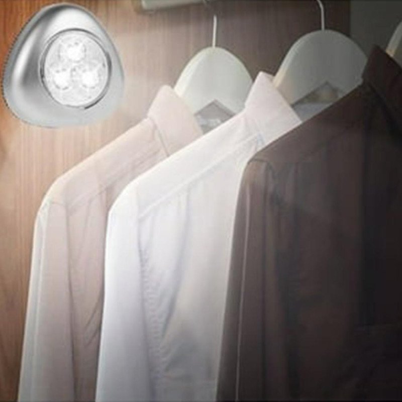 Lot de 3 Lampes LED à Poussoir sans Fil - Facile à Installer