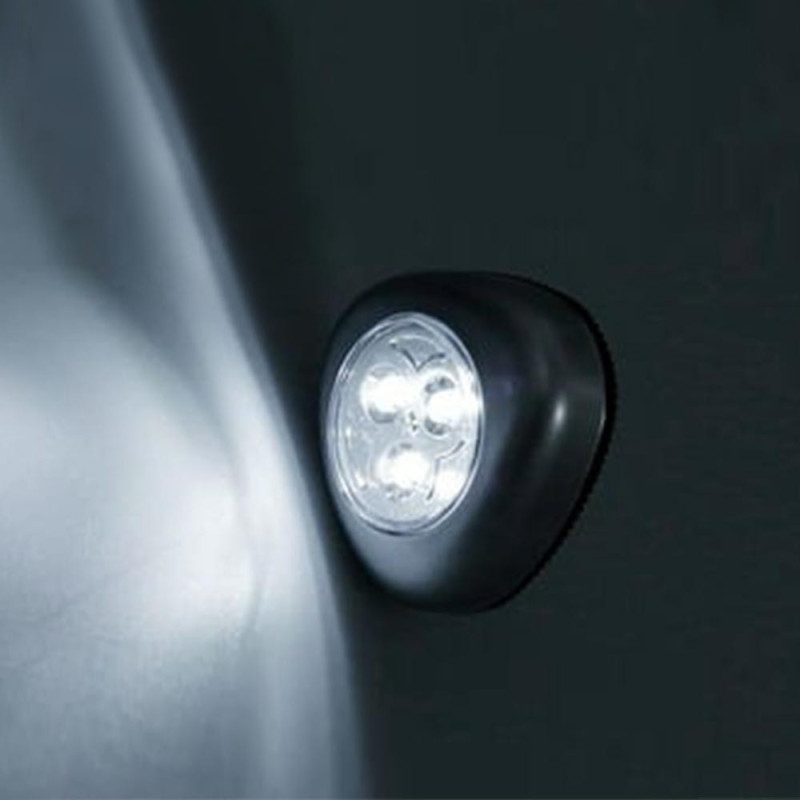 Lot de 3 Lampes LED à Poussoir sans Fil - Facile à Installer