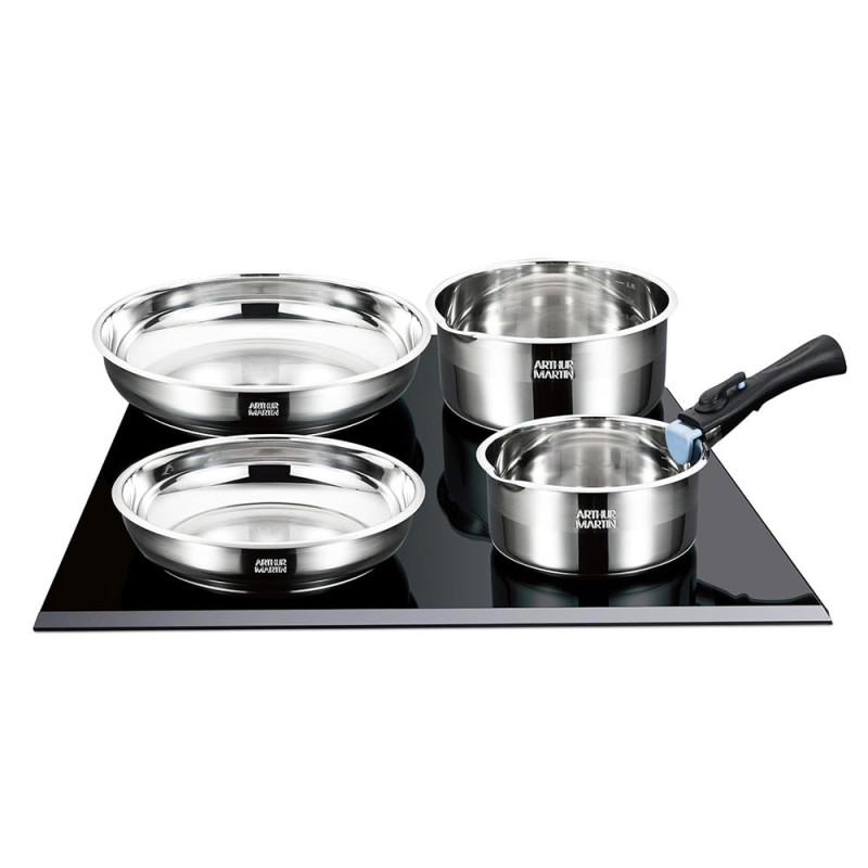 Batterie de Cuisine 10 Pièces Arthur Martin en Inox