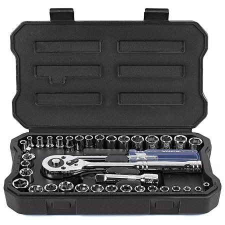 Coffret à Douilles 39 Pièces avec Accessoires