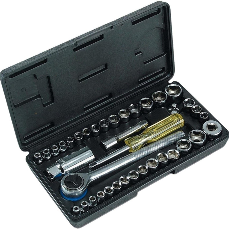 Coffret à Douilles 39 Pièces avec Accessoires