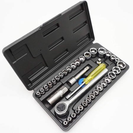 Coffret à Douilles 39 Pièces avec Accessoires